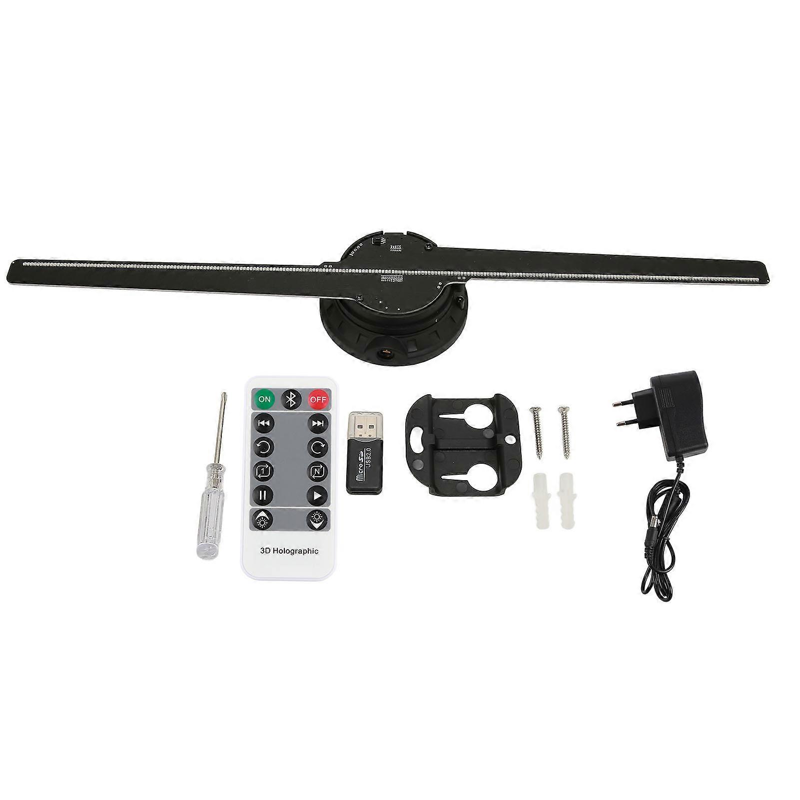 3D Hologram Fan LED Advertising Display Fan for Business Store Signs Bar Party Advertising Display 100‑240VEU Plug