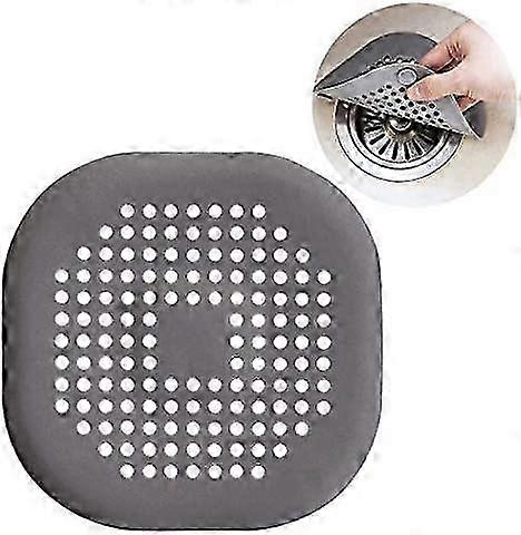 3PCS Gray Silicone  Sink Strainer for Kitchen Bathroom