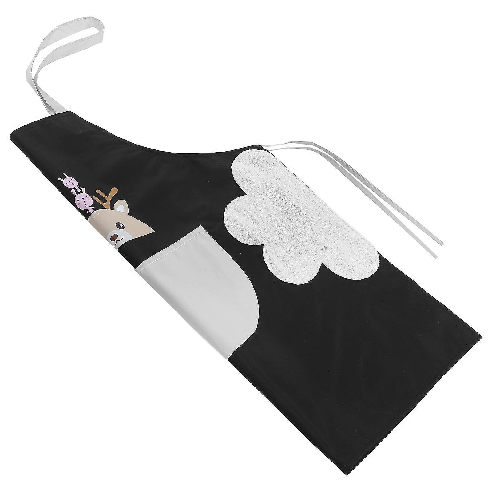 Oil Resistant Multi Pocket Kitchen Apron with Comfortable Waist Design for Home and Professional Cooking Use