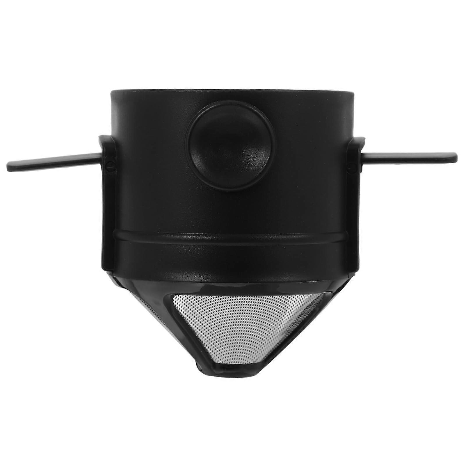 Coffee Filter Funnel Metal Funnel for Filling Bottles Black ABS Plastic