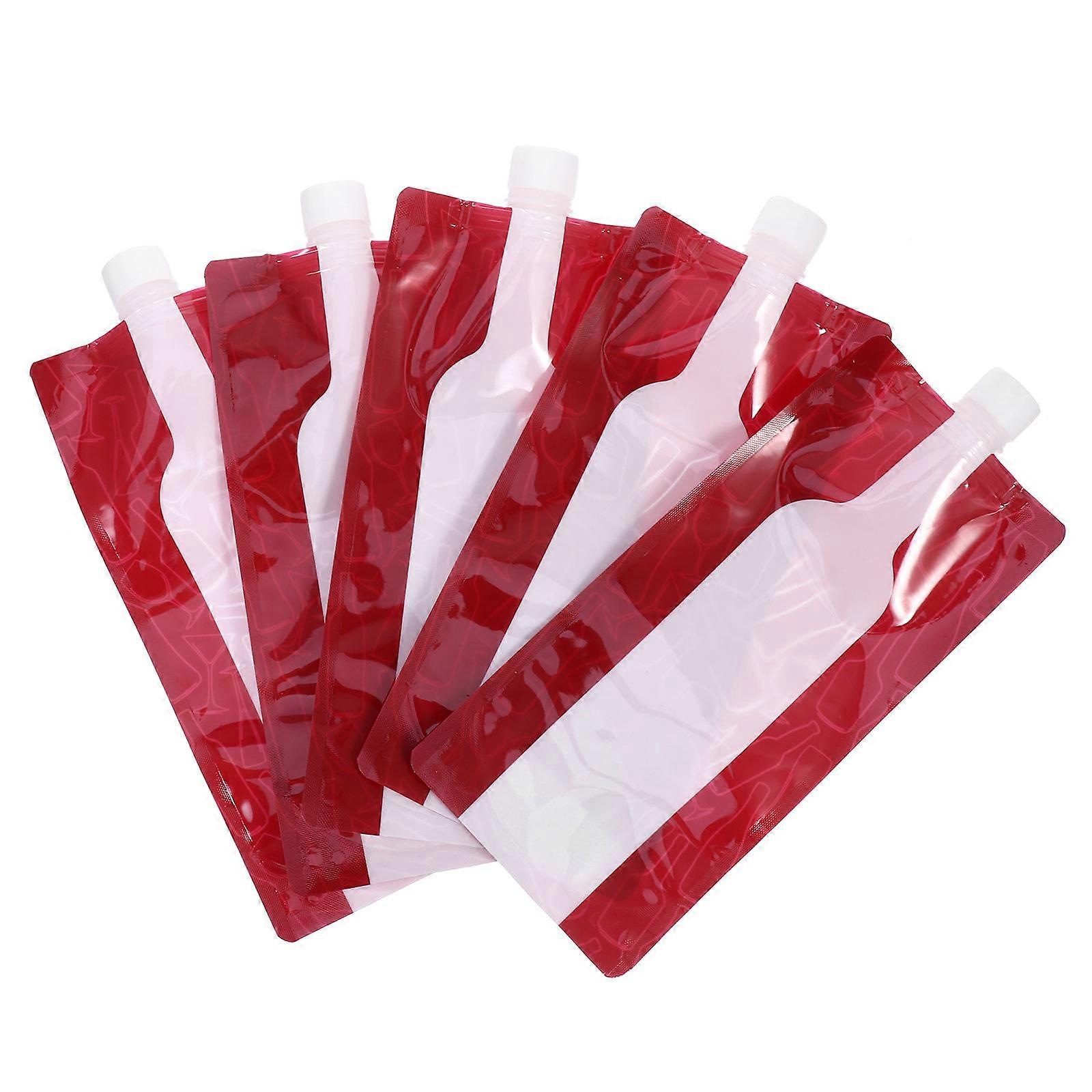 Bag For Travel Foldable Bag Journey Users Who Need To Carry Beverages Plastic 5Pack