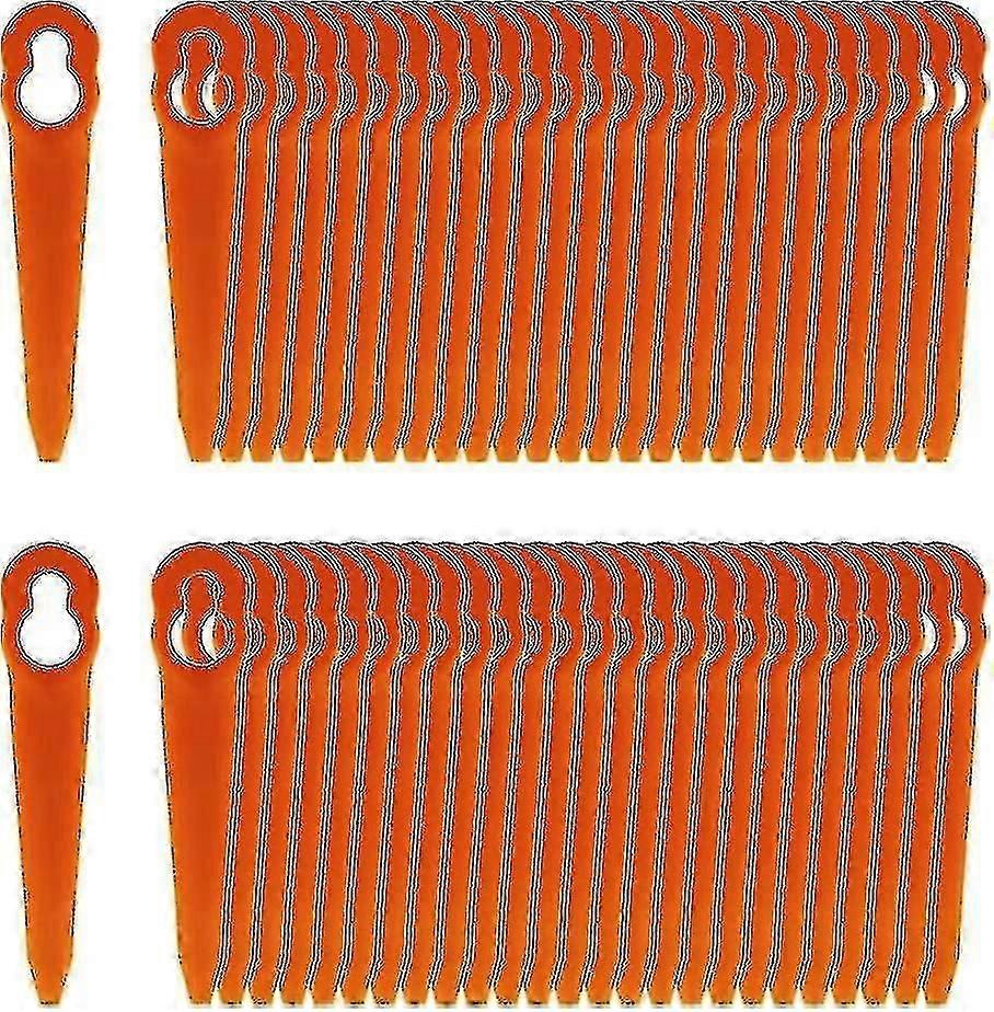 Set Of 100 Compatible Blades For Edge Cutter Stihl Polycut 2-2 Polycut 3-2, Fsa 45 Fsa 57 Fse 52, Plastic Blades For Edge Cutter Stihl Without F