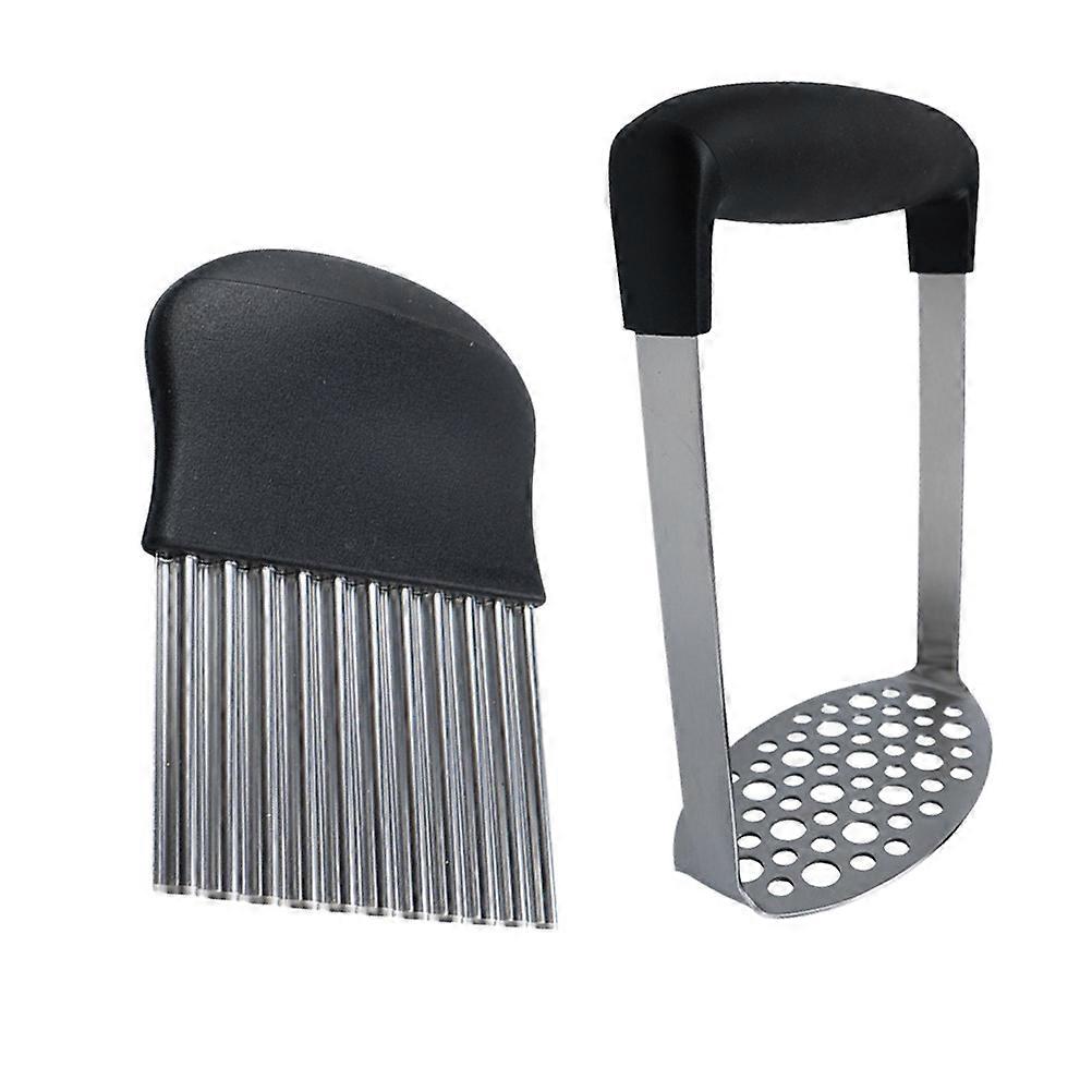 Manual Masher For Kitchen Pressed Potato Masher Home Users Food Preparation 6.9 4.8 2.9in 2Pcs 1Set