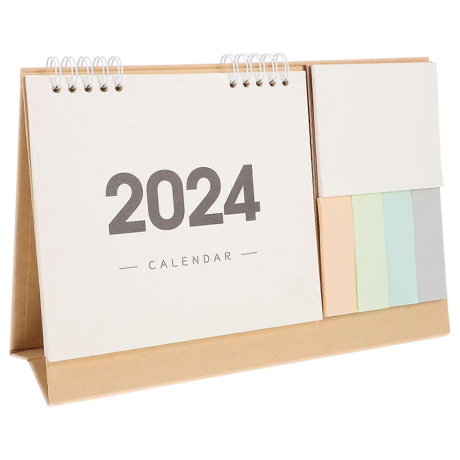 Office Desktop Calendar Monthly Calendar 2024 Year Dates Rectangular Planning 1Pcs