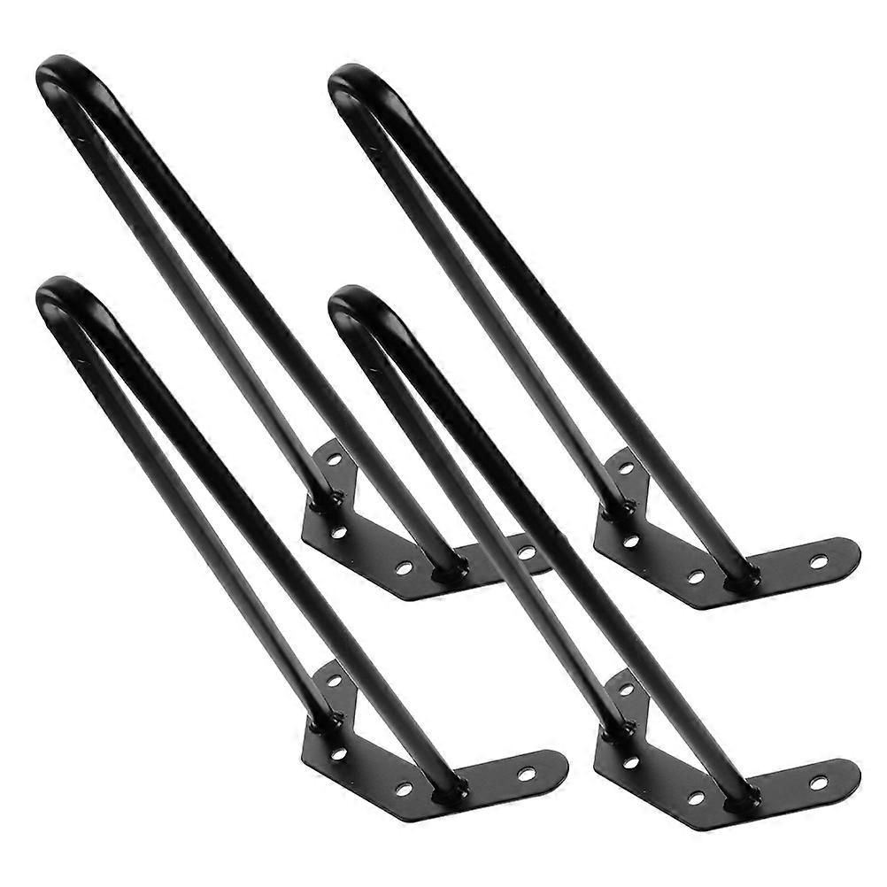 Metal Legs for Table Hairpin Shape Stable Support Adjustable Height 4Pcs