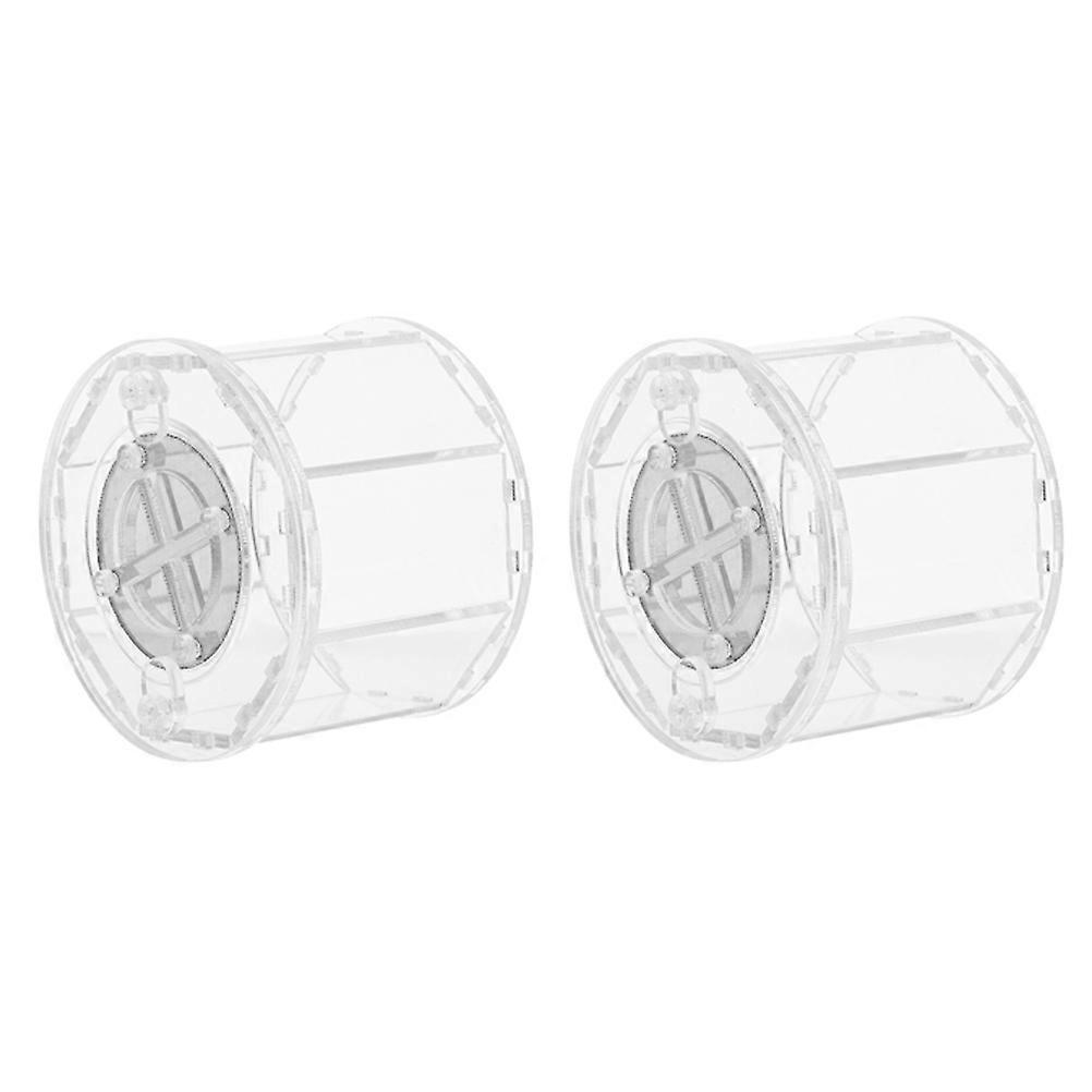 Reptile Maintenance Box Keeper Feeding Case Transparent Acrylic Insects 2Pcs