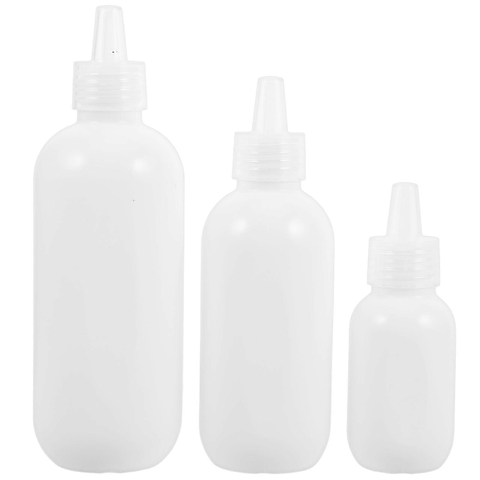 3pcs Travel Squeeze Bottles Refillable Toiletry Containers for Lotion Shampoo Facial Cleansers Gym Business Trips and On the Go Use