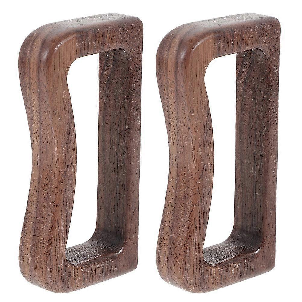 Wooden Handle Tea Cup Grip for Home Use 8.00X3.80X1.10CM Comfortable Grip 2Pcs