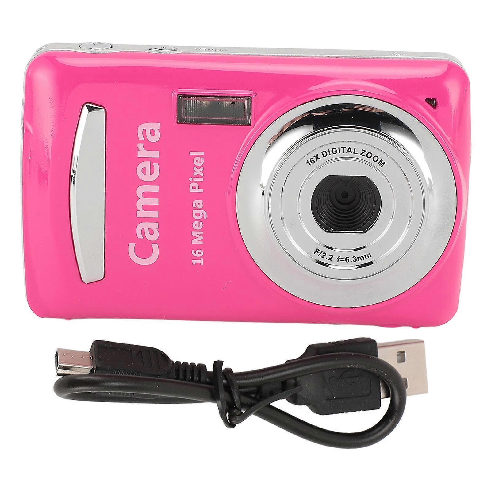 16MP Digital Camera 1080P 30fps Autofocus 16X Zoom 2.4 inch Screen 1/4 inch Screw Hole CCD Camera for Travel Recording