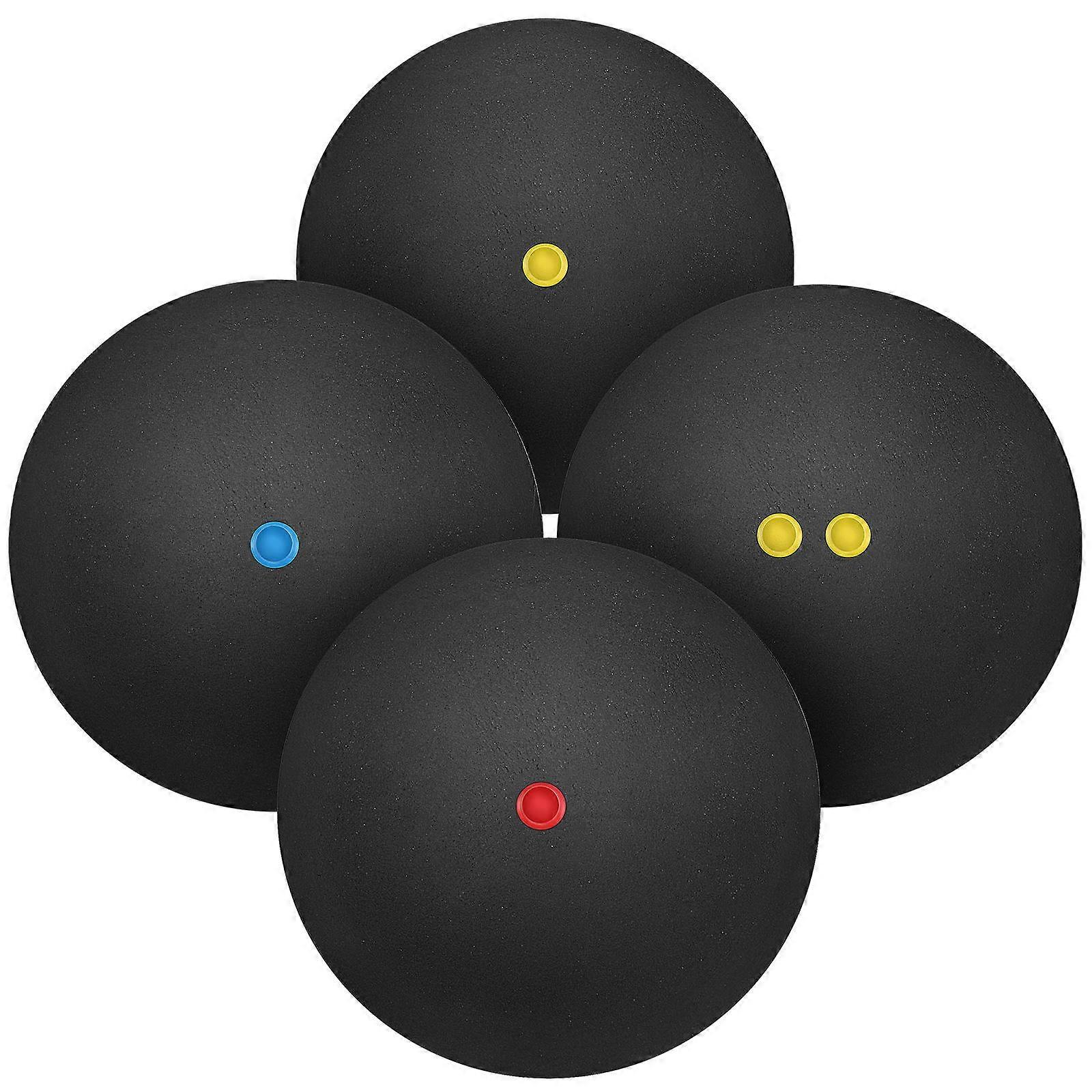 Here's a refined and professional product description based on the title you provided:
**4 pcs High Elasticity Squash Balls – Durable Bounce