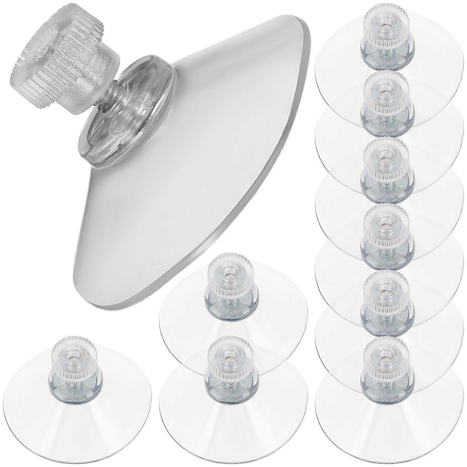 Suction Wall Hooks Hanging Suction Cup Shower Hook Wardrobe Non Punching Strong Suction 10Pcs