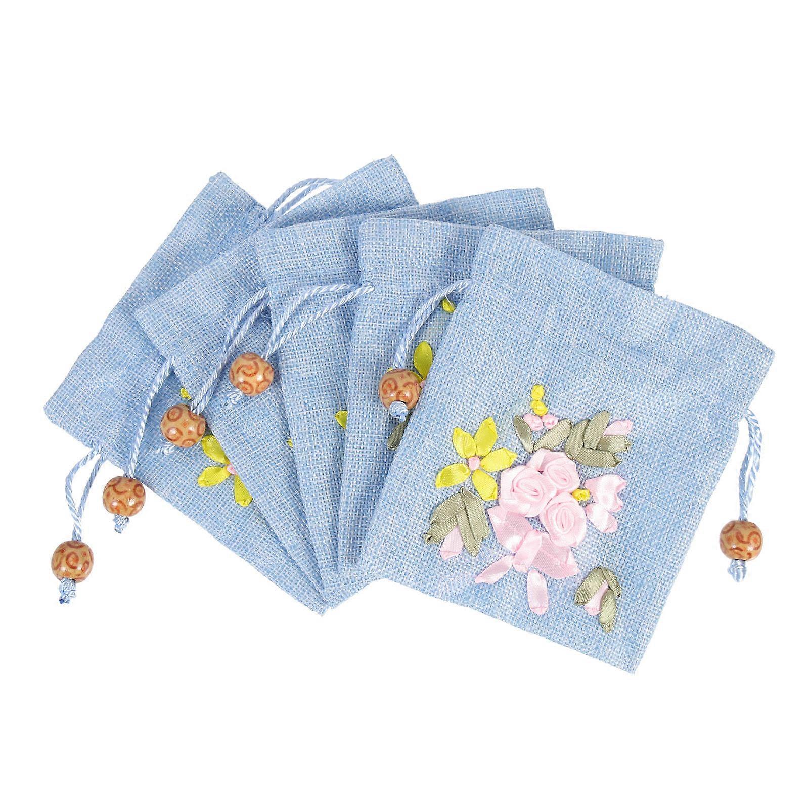 Small Packing Bags Cotton present Bag For Holiday Daily Use Packaging Small Items Lightweight Rectangular 5Pcs