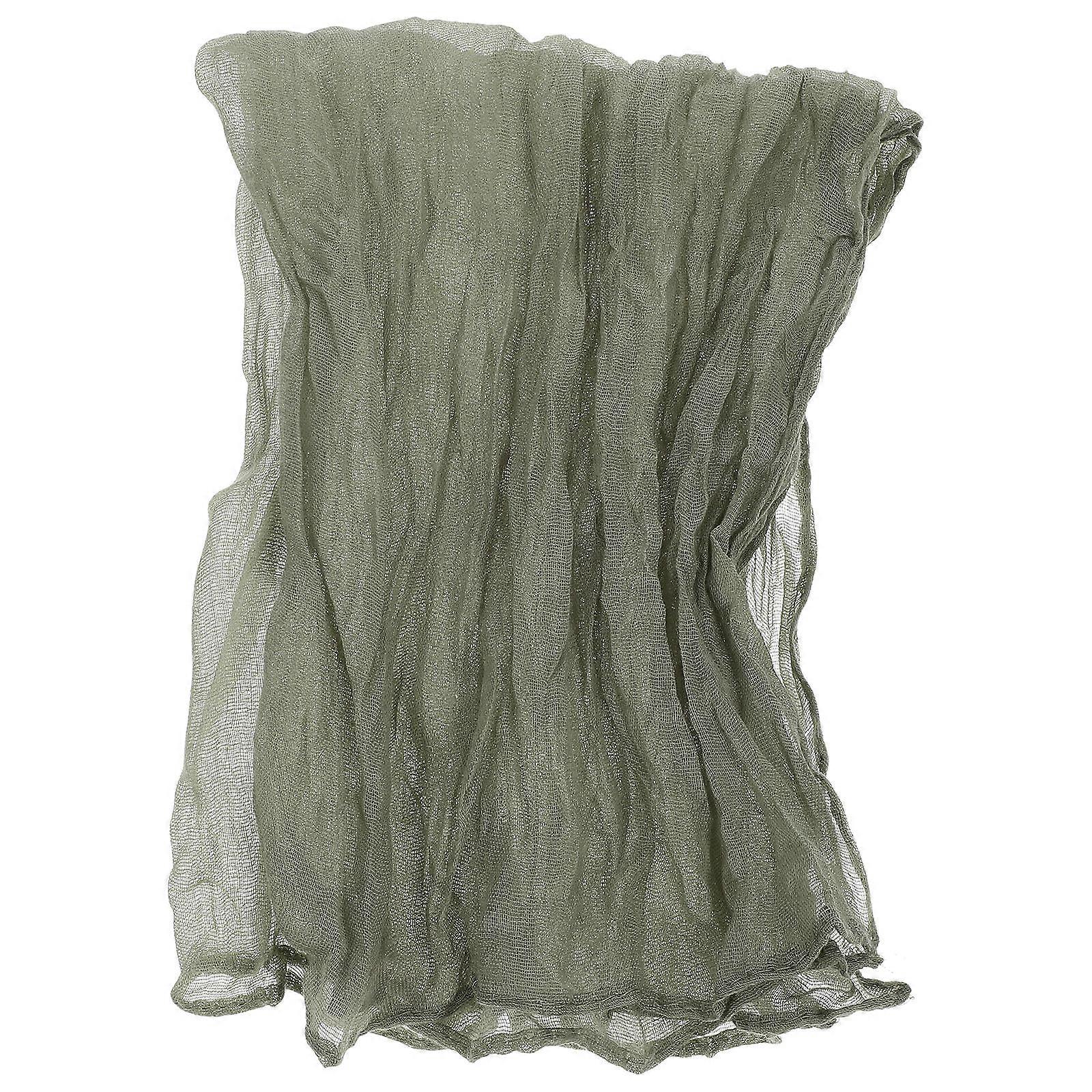 6pcs Boho Wrinkled Dinner Napkins Soft Elegant Table Decor for Weddings, Parties & Daily Use Green Grey Design for Event Decoration