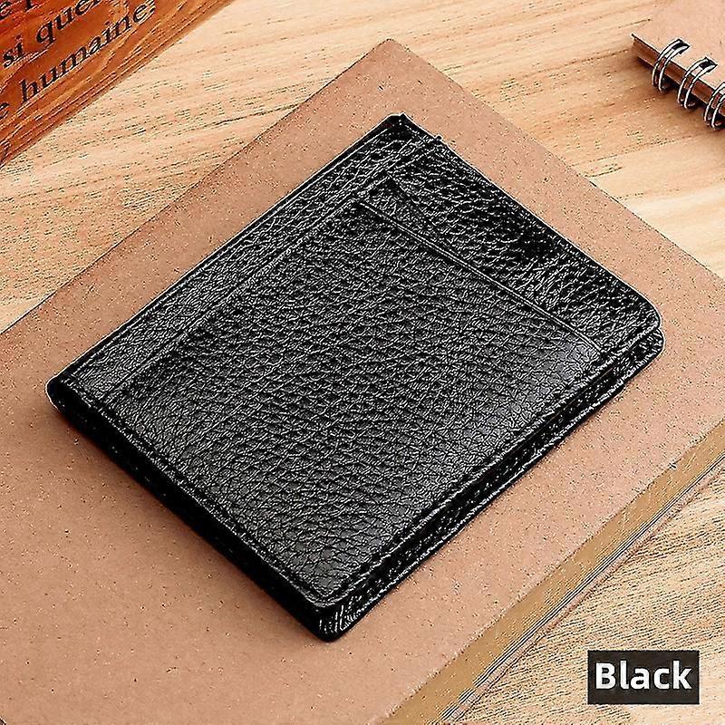 Herren Leder Kreditkartenhalter RFID Blockierung Slim Wallet Geldbörse Protector-ss