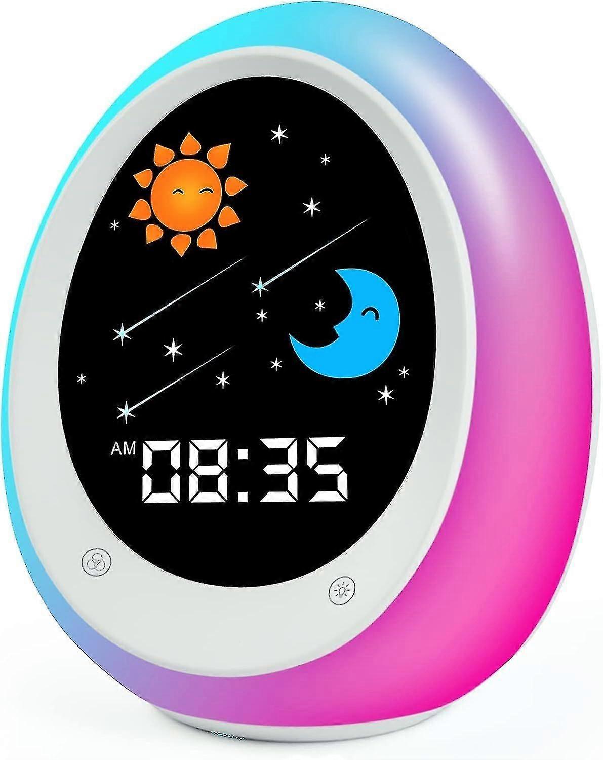 Routine Helper Sleep Trainer, Kids Alarm Clock,nursery Noise Machine & Night Light With Nap Timer Fo