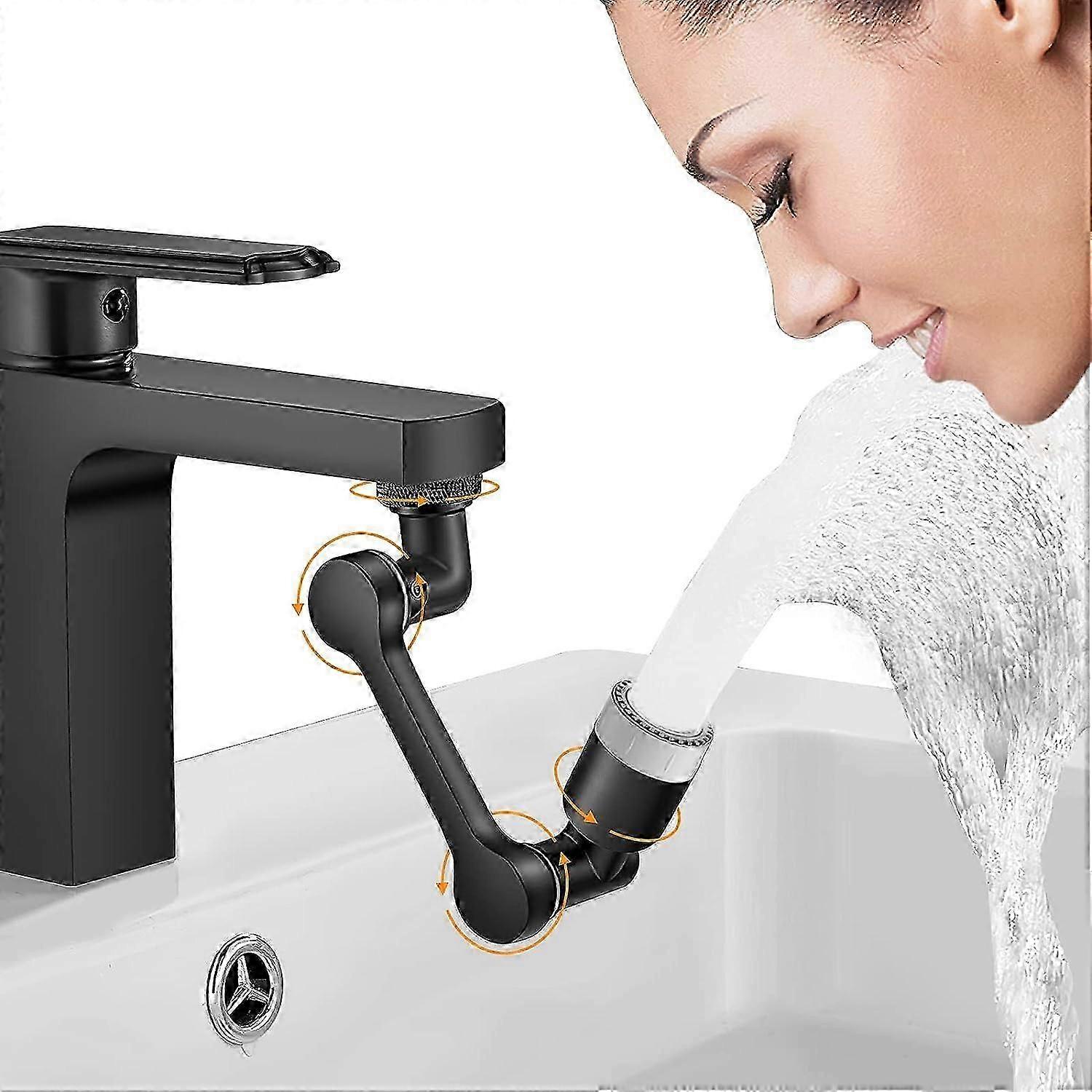 Faucet extension attachment 1080 rotatable faucet aerator 2-ray mixing nozzle universal aerators for faucets in the kitchen/bathroom
