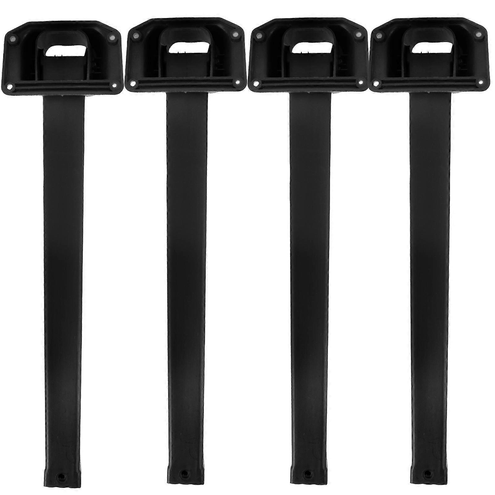 Folding Table Leg Replacement Furniture Legs For Computer Desk Black 31.00X8.00X3.00CM Stable Support 4Pcs