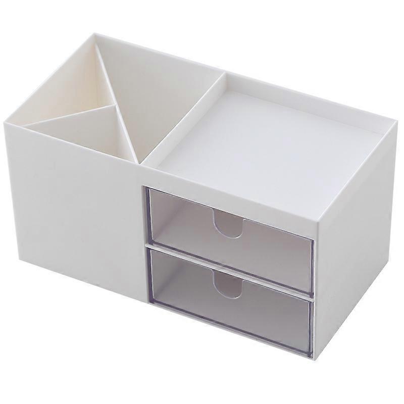 Desk Organizer with Drawer, Pen Holder, White Drawers, Desk Organizer, Multifunctional Table Organizer, White