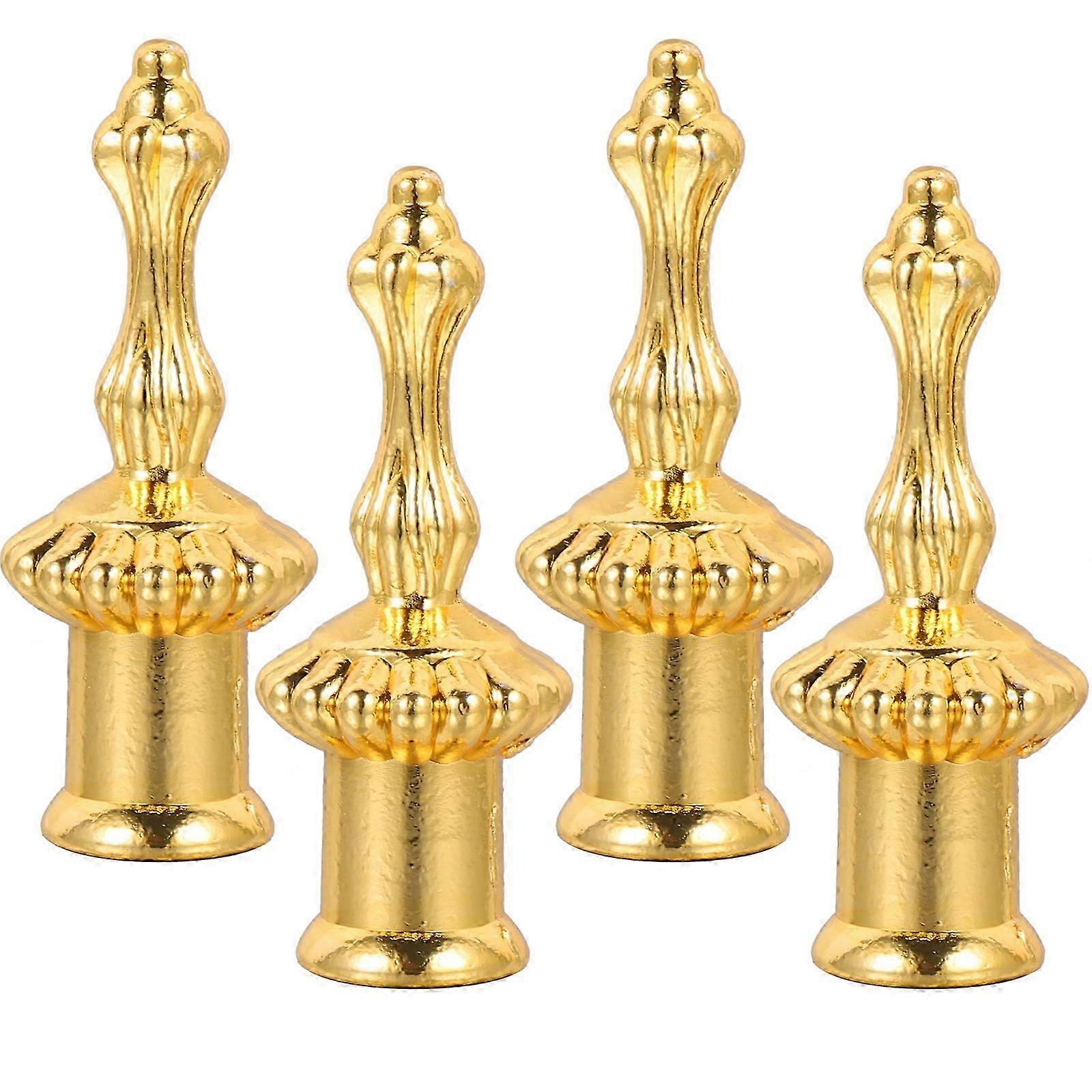 4 adet Lamba Finial Işık Topuzu Dekor Abajur Tutucu Abajur Tutucu Arp