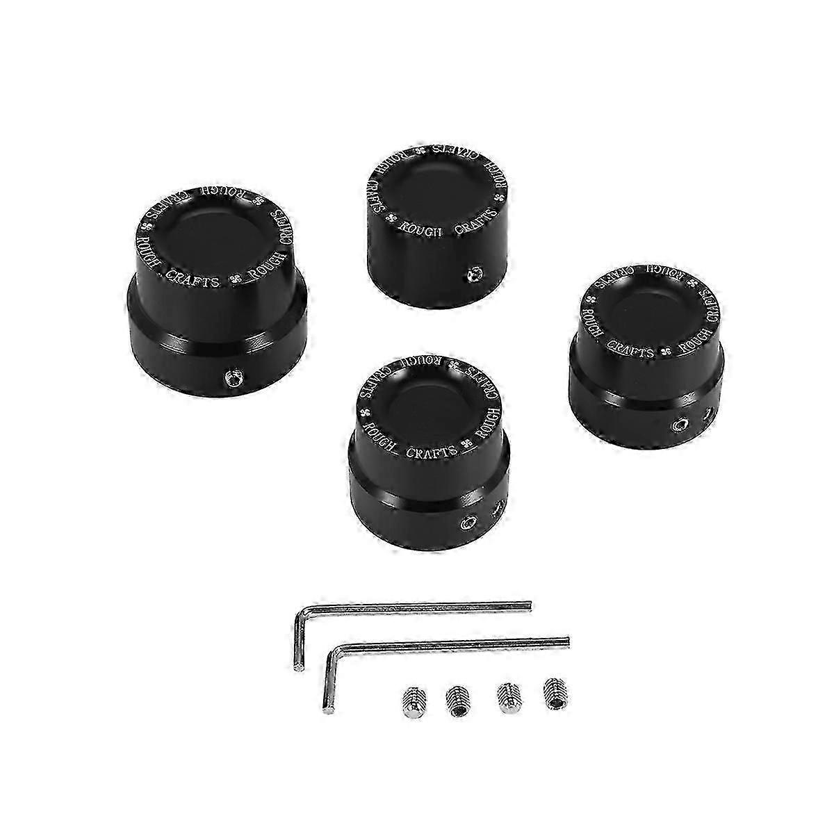 4 Pcs Craft Carving Front & Rear Axle Nut Caps for