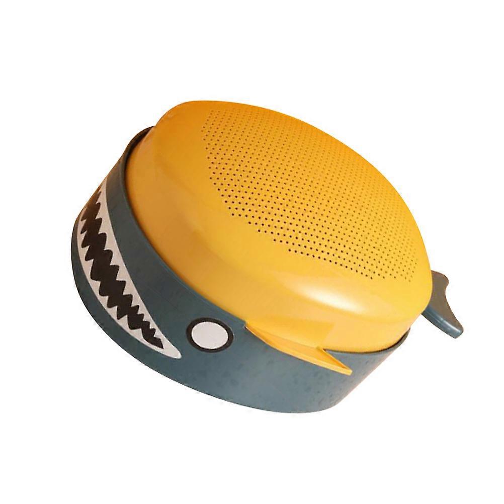 Blue Doublelayer Draining Basket for Kitchen Use Safe and PP Material 7.87x5.12x6.69 Inches