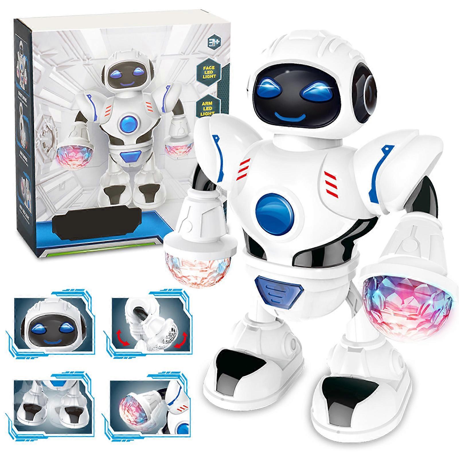 Interactive LED Robot Toy with Music – Fun & Educational for Kids