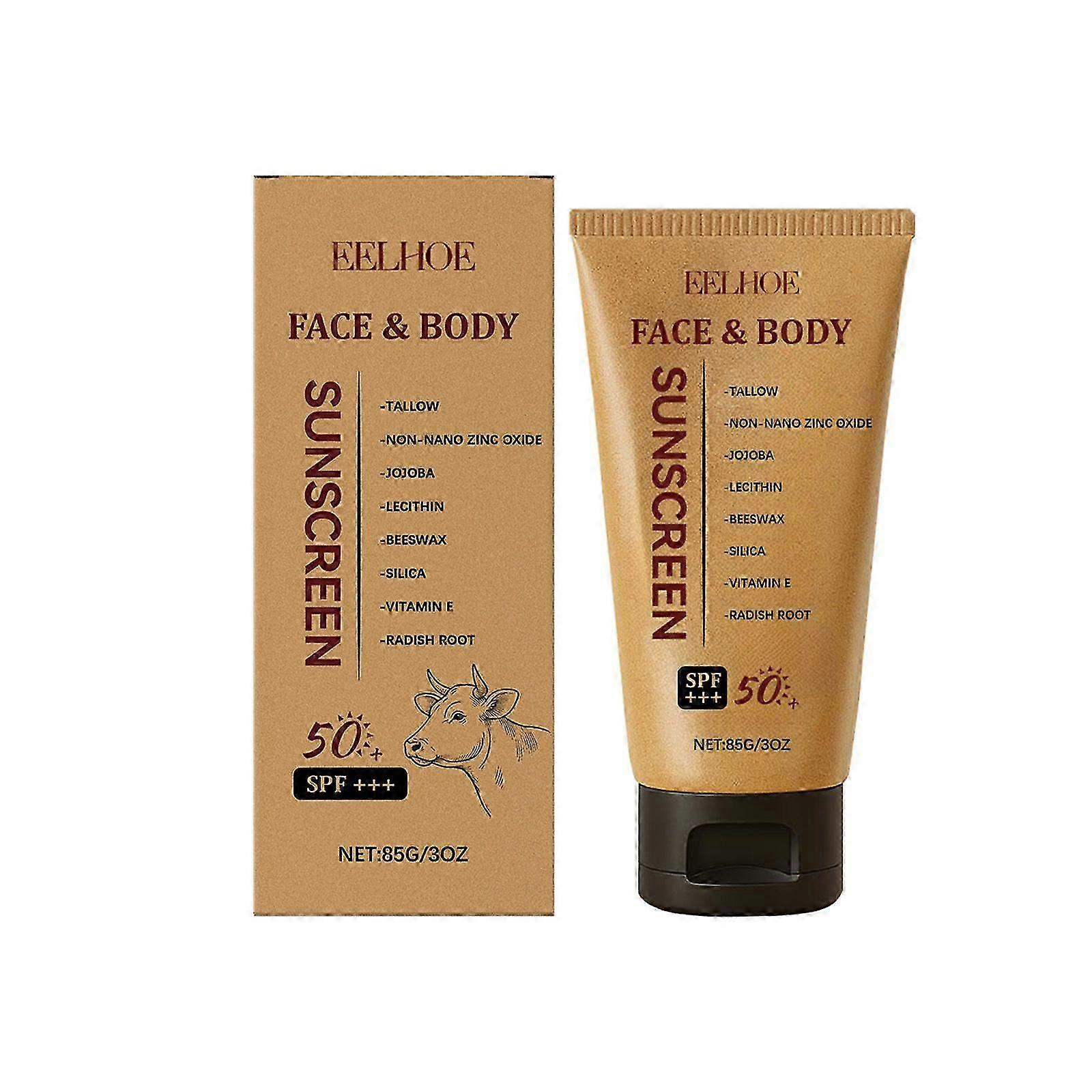 Sky Tallow Sunscreen, Sol Beef Tallow for Skin and Face, Grass Fed Beef Tallow