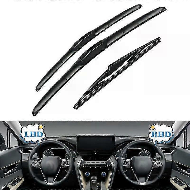 Windshield Wiper Blades for Suitable Brand RAV4 XA50 2019 - 2023 Front and Rear Replacement Brushes