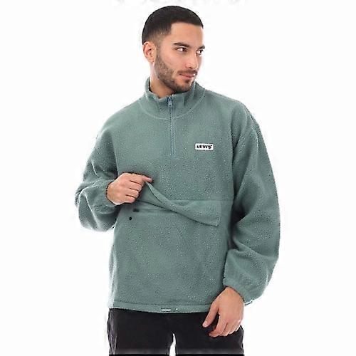 Levis Mens Quarter Sherpa Fleece Mock Neck Jacket