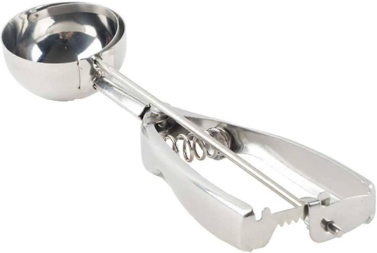 Ice Cream Scoops for Dessert Balls, Mashed Potatoes and Muffins (Silver, L)