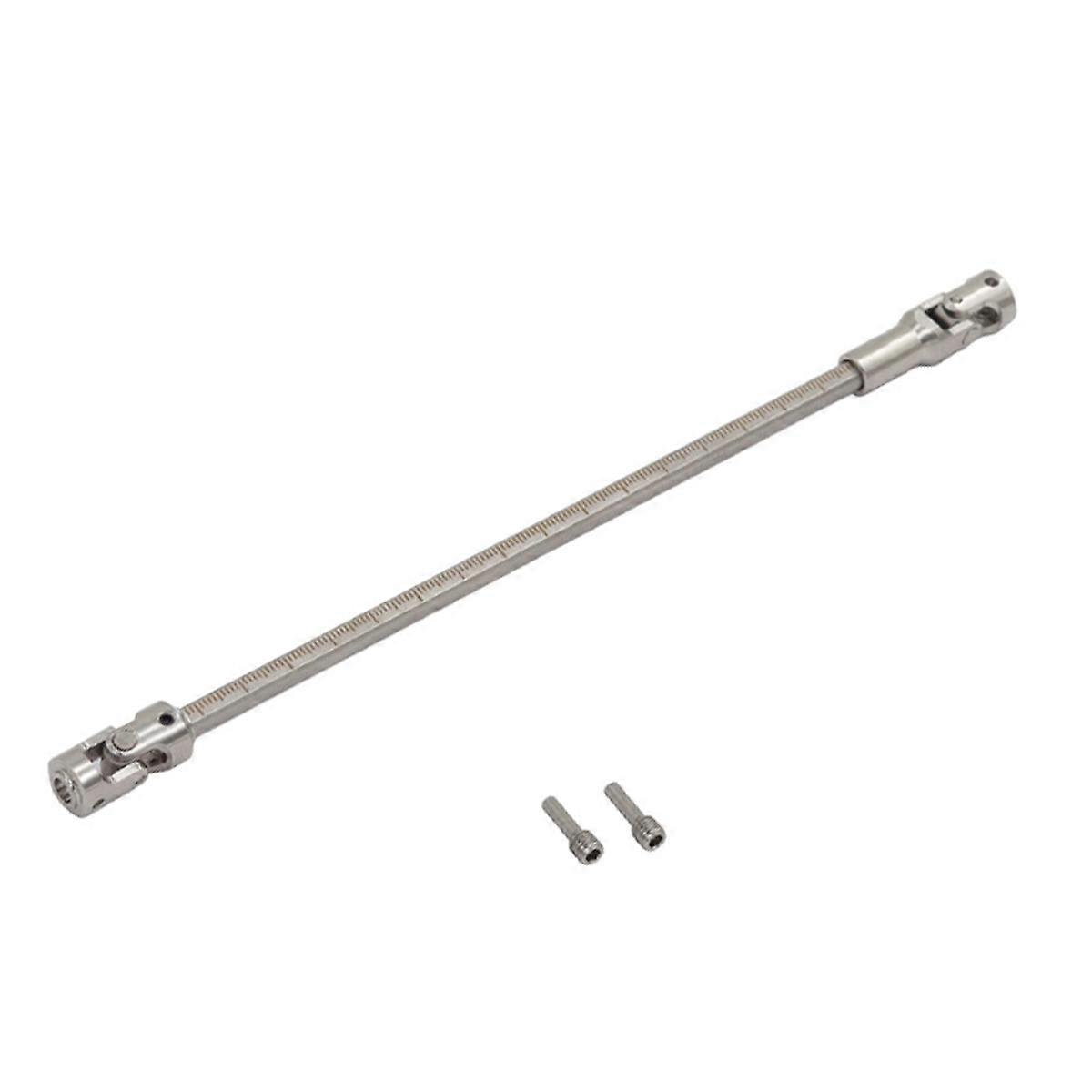 RC Car Upgrade Stainless Steel Universal Joint Drive Shaft Kit Silver