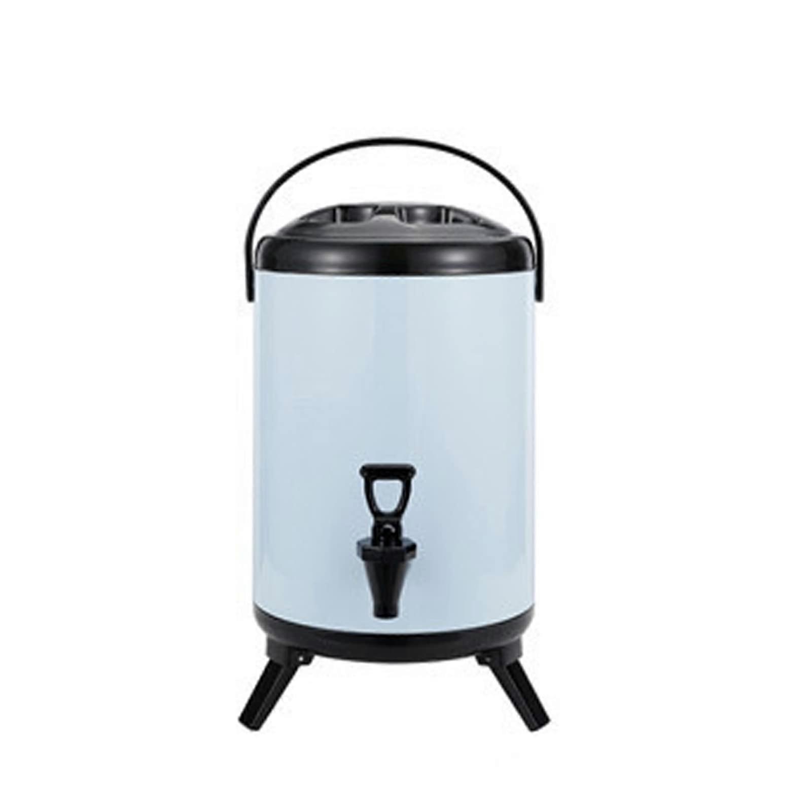 8 Liter Insulated Beverage Dispenser Bucket, Stainless Steel Drink Dispenser with Tap for Hot and Cold Drinks