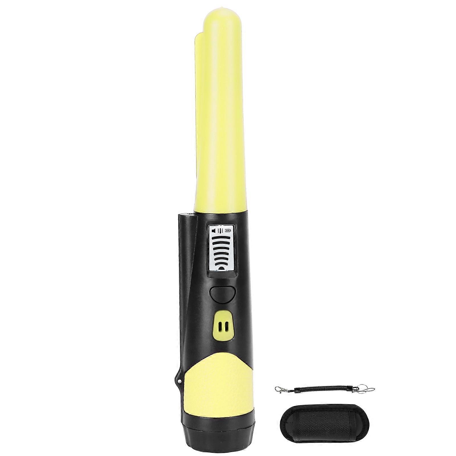 Metal Detecting Pinpointer Detector High Sensitivity 360?Degree Handheld Metal Locating RodYellow