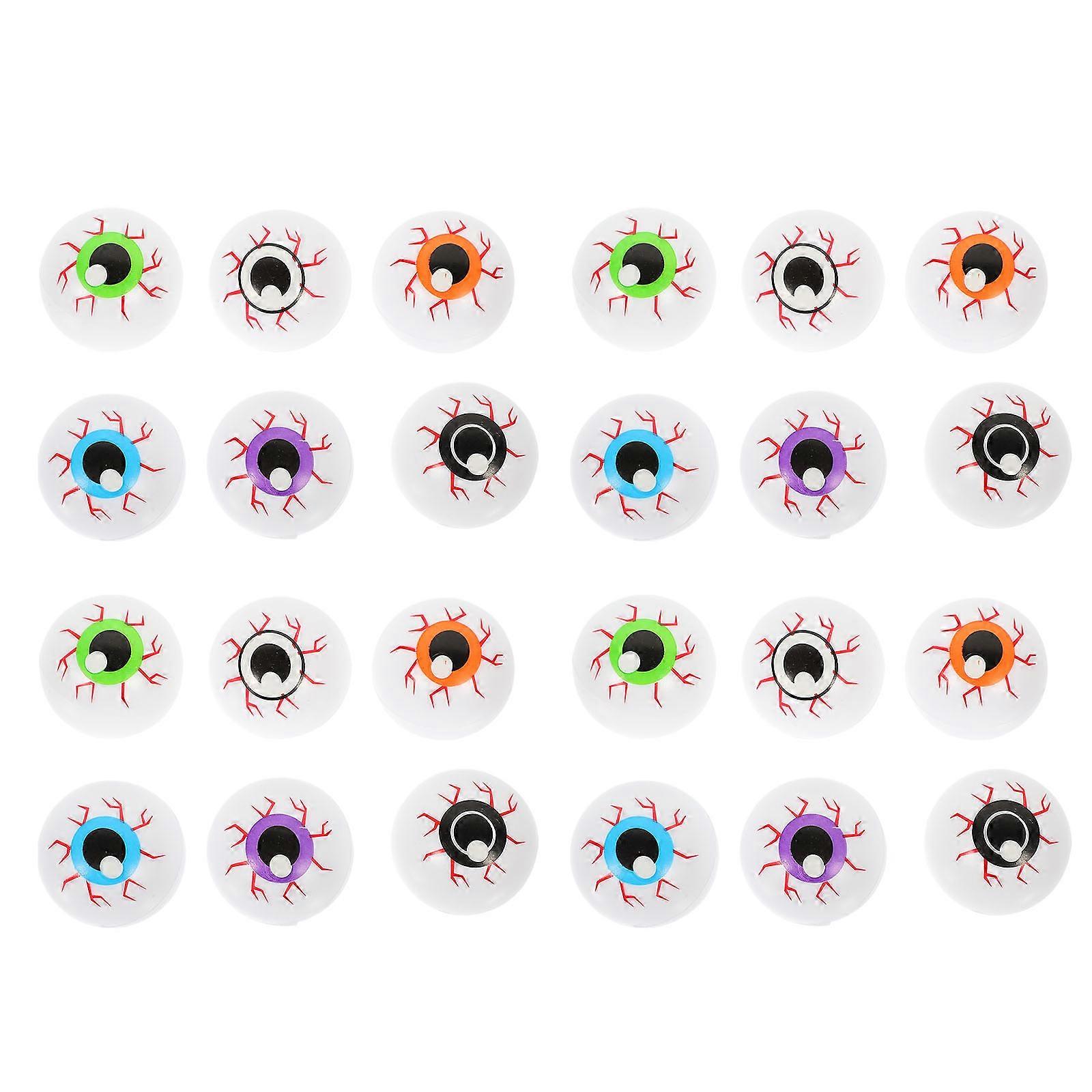 Toy Eyeballs Halloween Float In Water Round Shape 27cm 24Pack