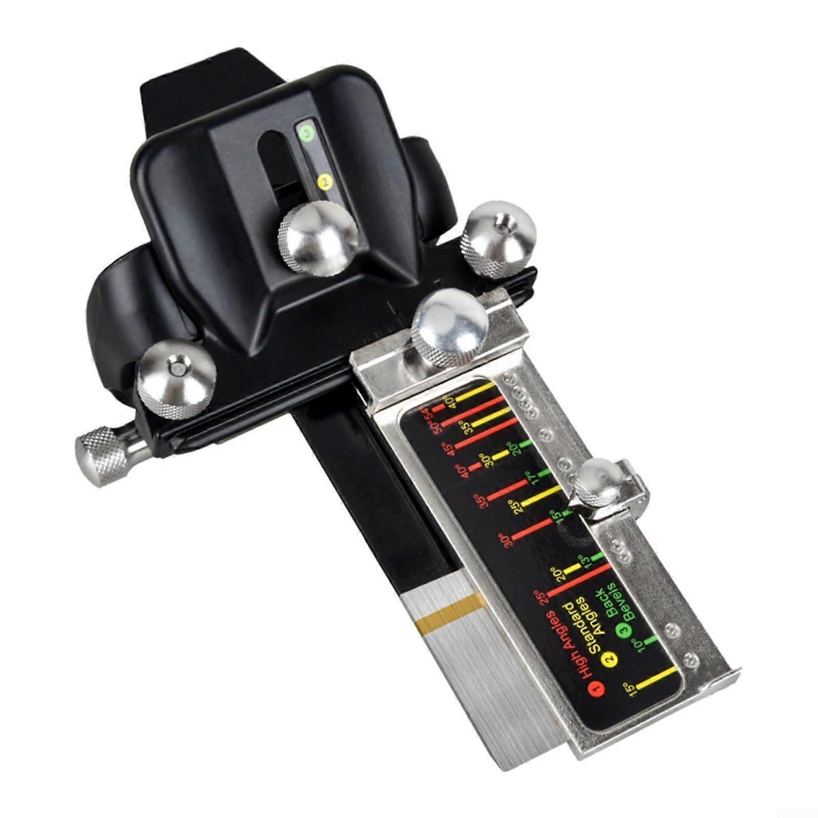 Grinding Guide Tool Aluminum Alloy Adjustable Sharpening Holder 0-2.5 Inch Range for Wood Chisels, Planes & Knives