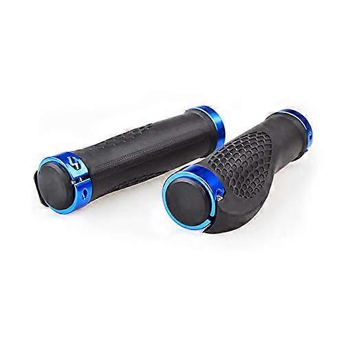 Bicycle Grips 2-Piece Handlebar End Caps For MTB And Road Bikes Aluminum Anti-Slip Grips Blue