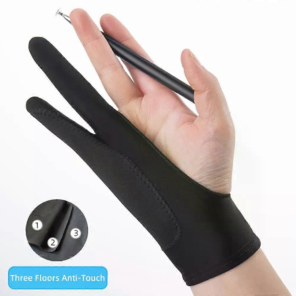 Stand Two-finger Painting Gloves Anti-touch Anti-pollution Anti-dirty, Right And Left Hand Glove,for IPad Tablet Touch Screen Drawing