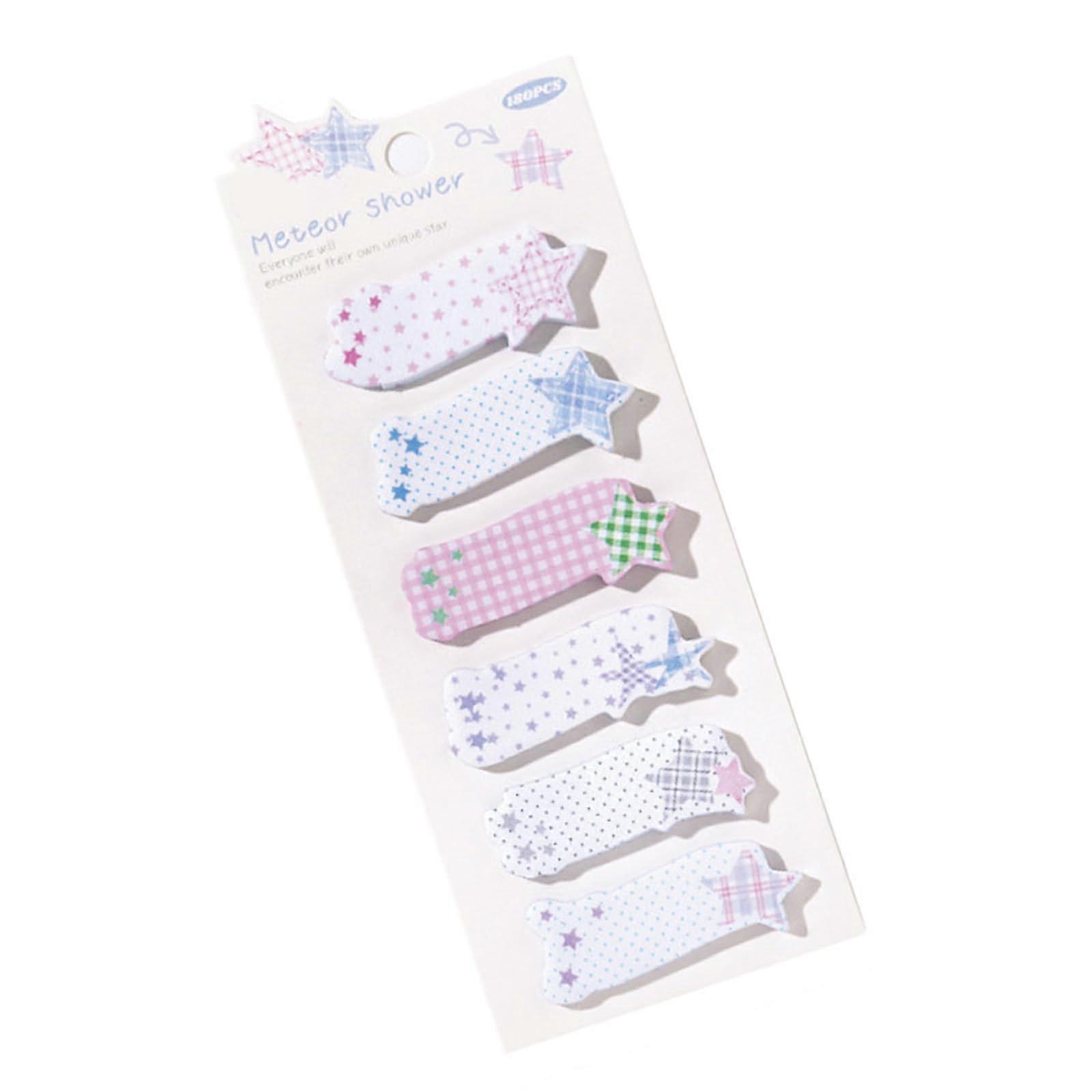 Star Label Sticky Notes Memo Pad Index Tabs Beautiful Sticky Notes School Office Supplies for Students Teachers Ref: 7276
