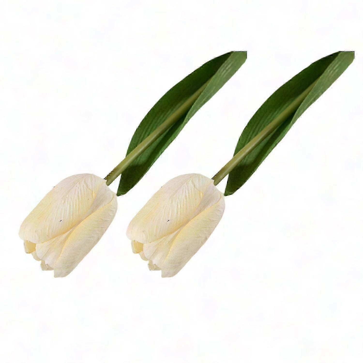 2Pcs Real Touch Artificial Tulip Flowers