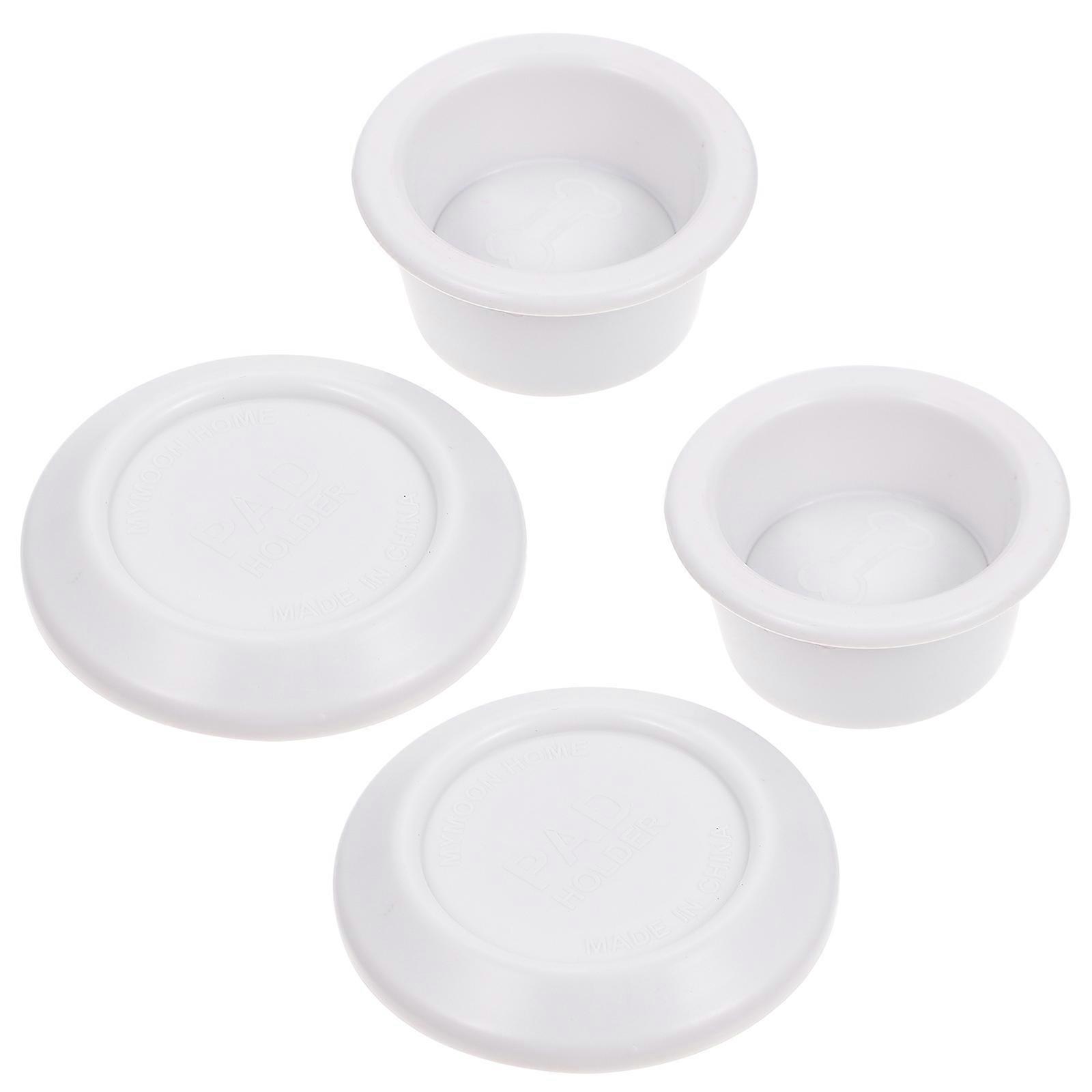 White PP Pet Pad Holder with Strong Magnet for Home Use 2 Pcs