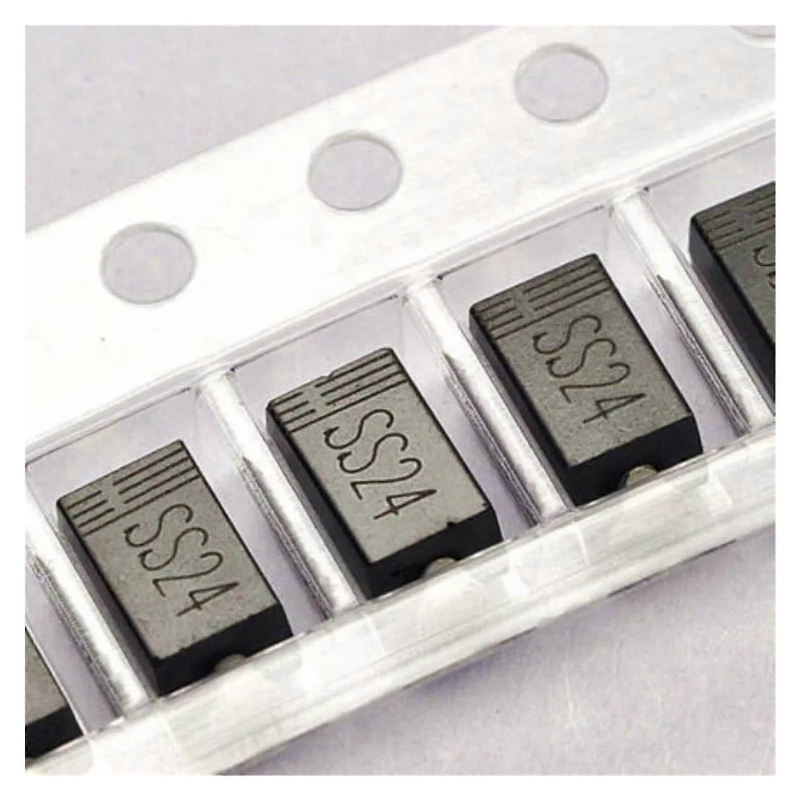 SS24 Schottky Diodes 50pcs SR240 2A 40V SMA DO-214AC SMD Low Forward Voltage Rectifiers