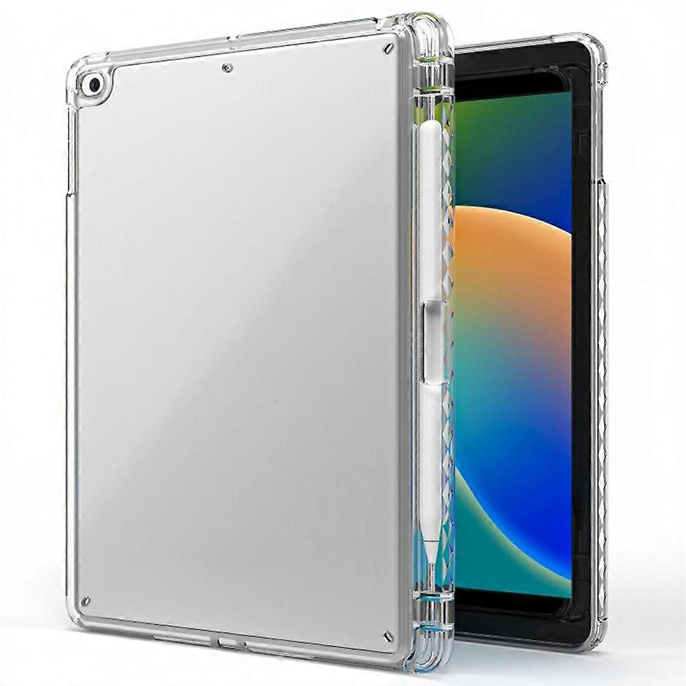 Capa para Tablet Compatível Para iPad 9.7 polegadas (2018) / (2017) / Air 2 / Air (2013) , Proteção de Canto Acrílico Transparente + Capa TPU