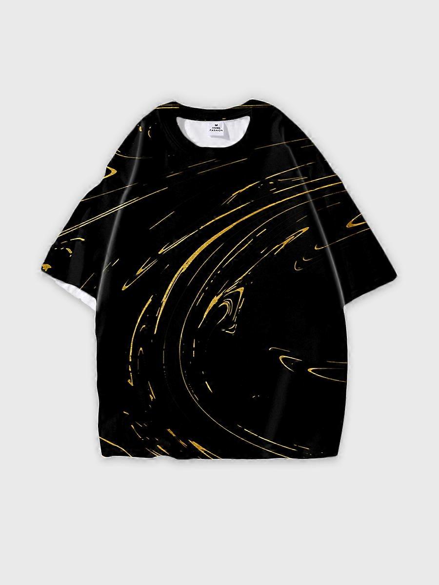 T-shirt round neck Pattern loose short sleeve JW2980