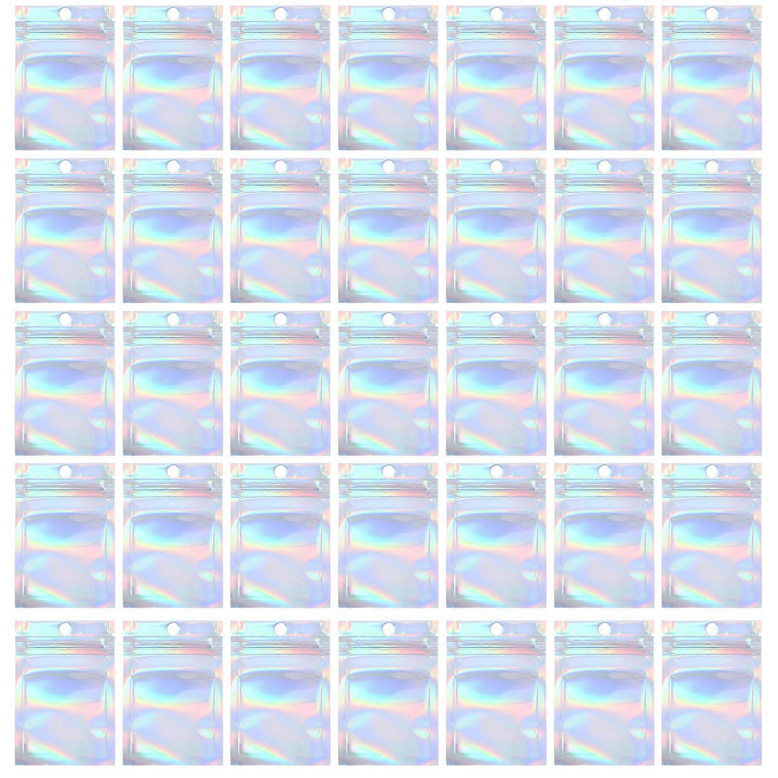 Small Jewelry Pouch Self Lock Bag ABS Material Simple Style Storage 100Pcs