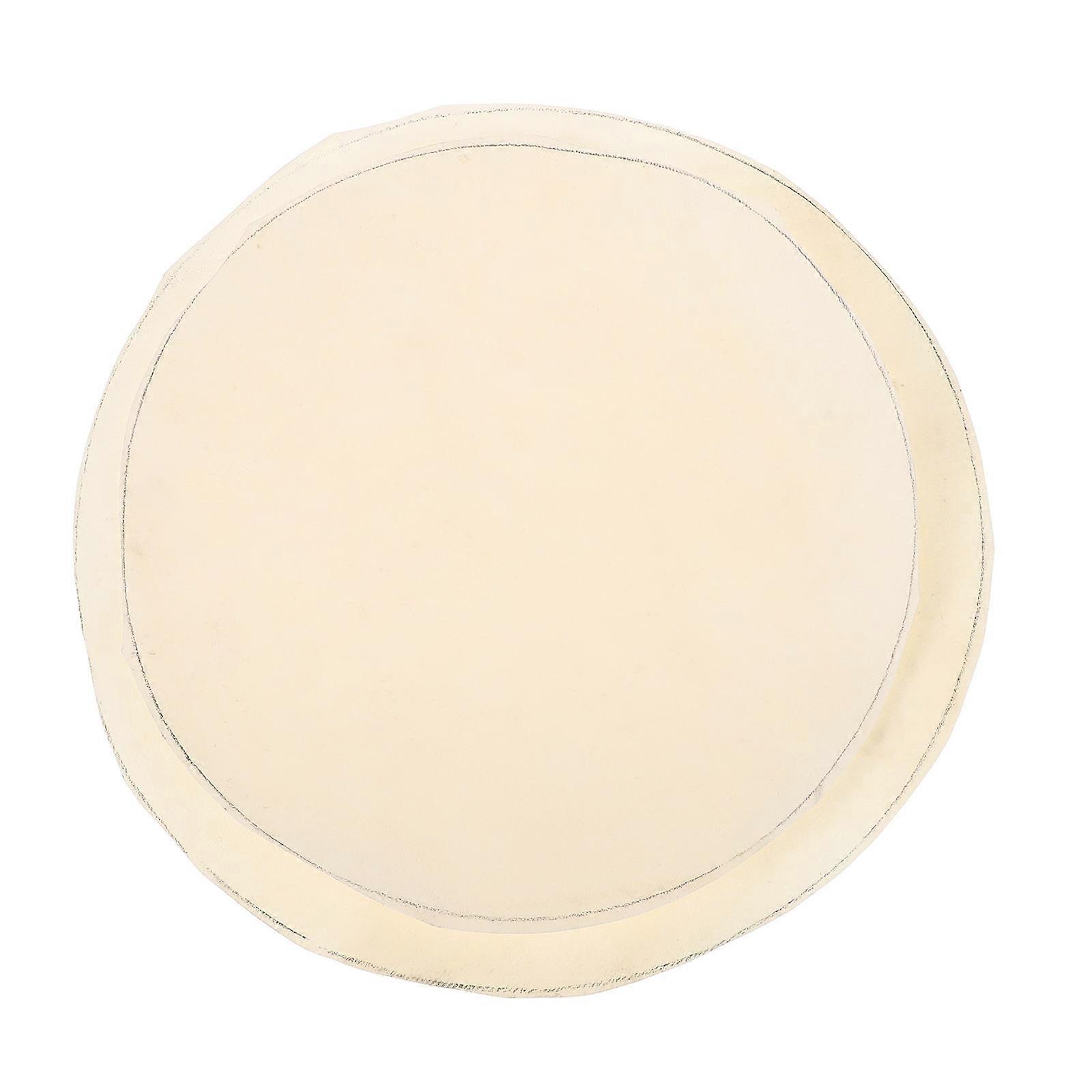 Drum Head Replacement Hand Drum Part Beige 30.00X30.00X0.10CM Easy Installation 2Pcs