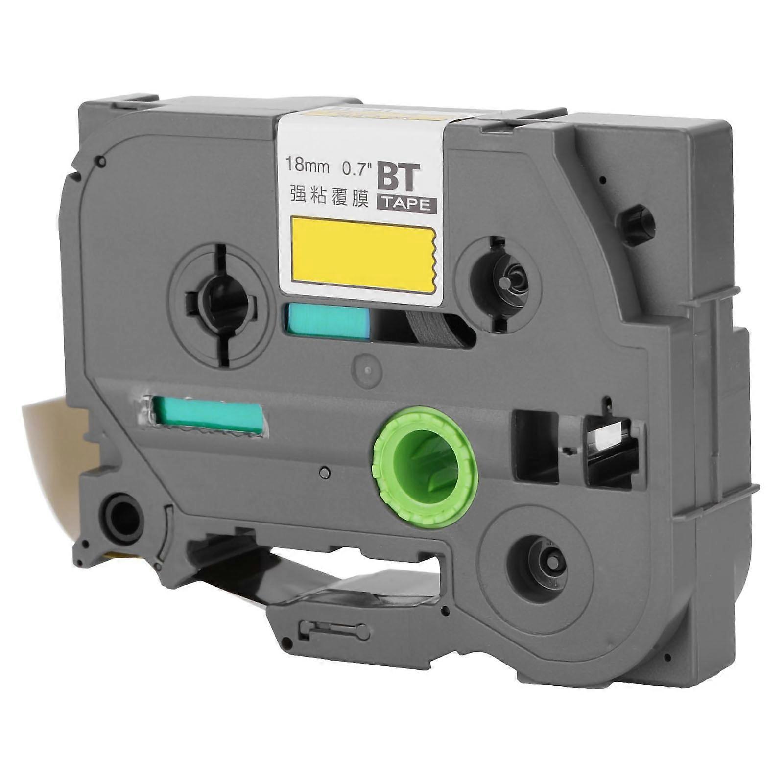 Label Ribbon Black On Yellow 18mm 8mBT‑641 Label Tape for BT‑641