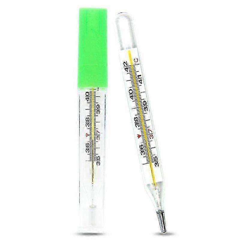 4Pc Termometru medical din sticlă mercurial Ecran mare Echipament de măsurare clinică..