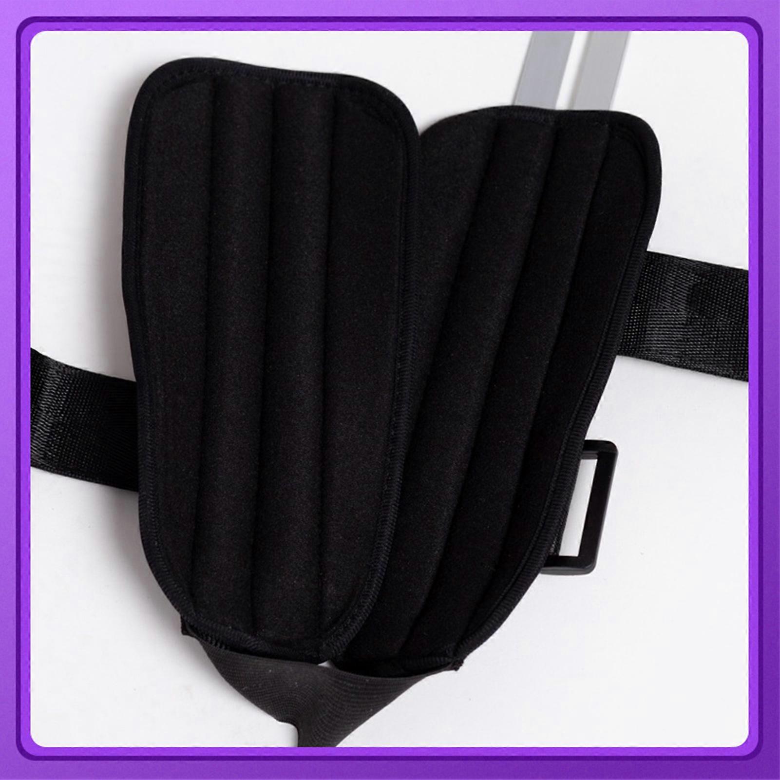 Ankle Stabilizer Fixation Adjustable Ankle Stabilizing Splint for Injury Recovery Basketball Black L