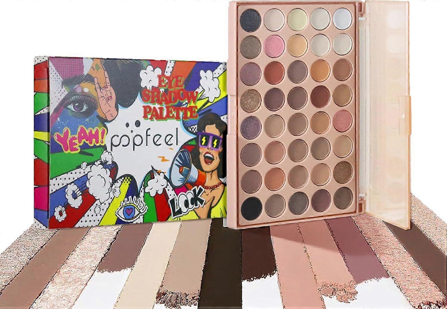 40 Colors Eyeshadow Palette, Multicolor Makeup Plate Neon Eyeshadow Tray Matte Pearlescent Glitter, Eyeshadow Palette for Daily Use or Unique Festival