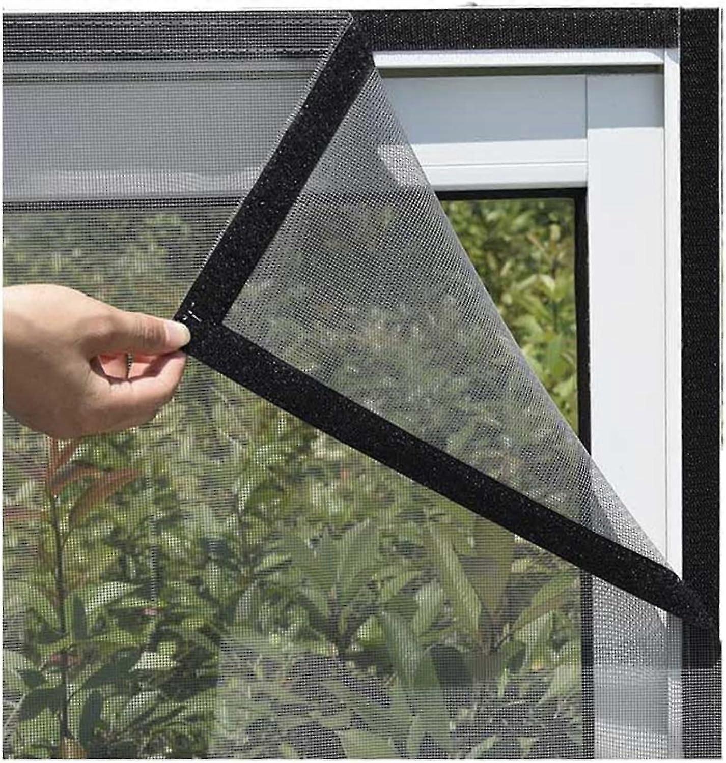 Window Mosquito Net, Self-adhesive Mosquito Net for Windows, Adjustable Mesh for Insects, Transparent Mesh for Cat, Mosquito Net (120*150cm)
